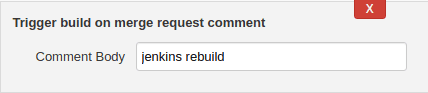 Merge request build trigger